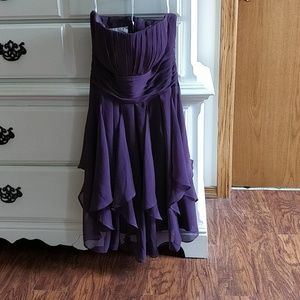 David's bridal short chiffon dress